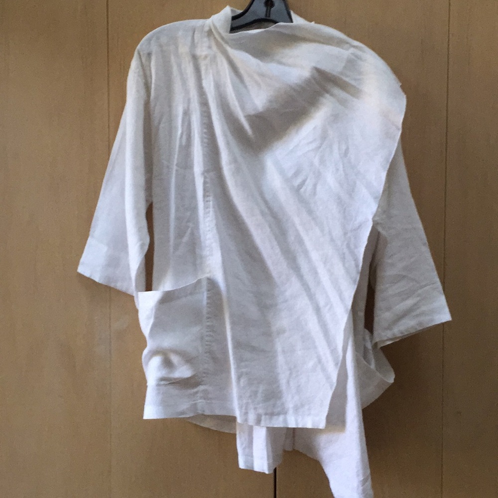 White linen tunic - Picture 3 of 4